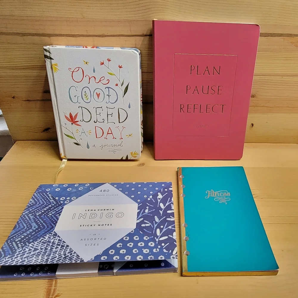Plan pause reflect daily affirmation journal, fitness and one good deed …